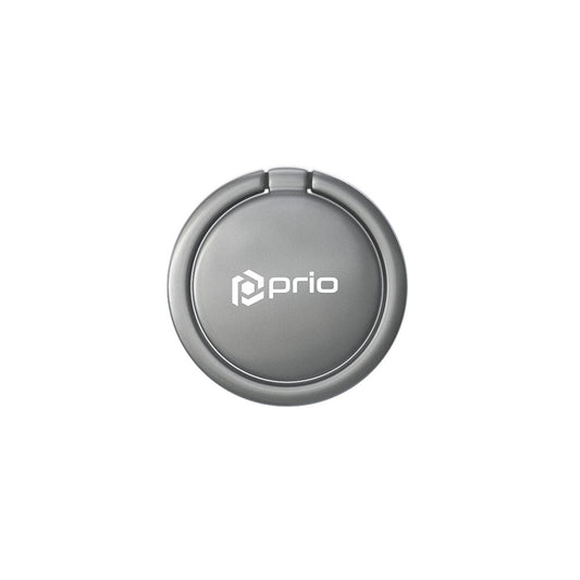 prio metal mobile phone ring matt silver