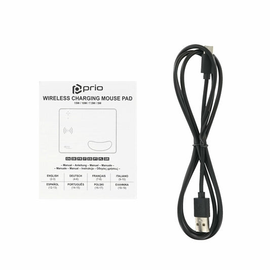 prio Schnelllade Mauspad 15 W (USB C) schwarz