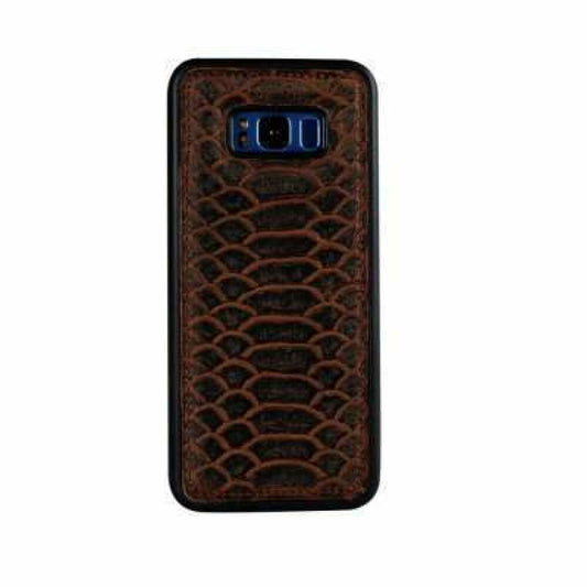 Justin protective case Samsung S8+ leather Vera brown