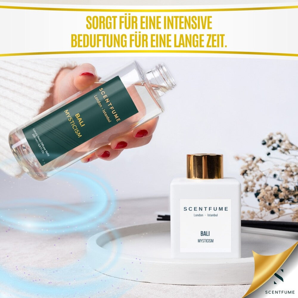 Scentfume Reed Diffuser Nachfüllung 200 ml | Langanhaltendes Raumduftöl