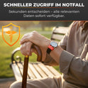 SOS-ID-Armbandschlaufe. Innovativ und angenehm zu tragen. Verrotten