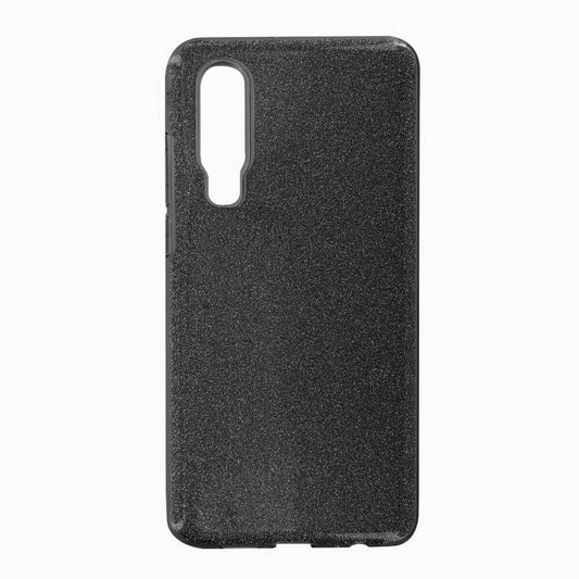 Glittery Silicone Protective Case for Huawei P30 black