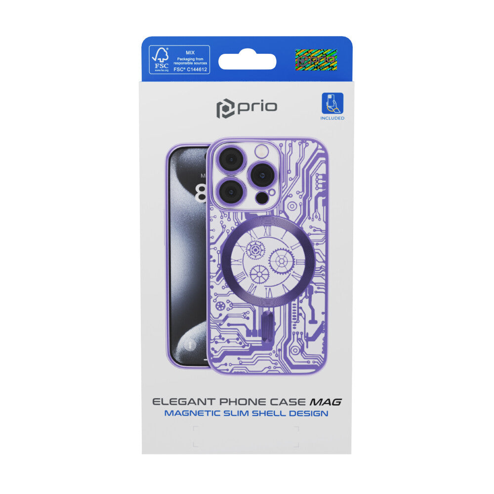 prio elegant mobile phone case MAG for iPhone 11 Pro Max purple