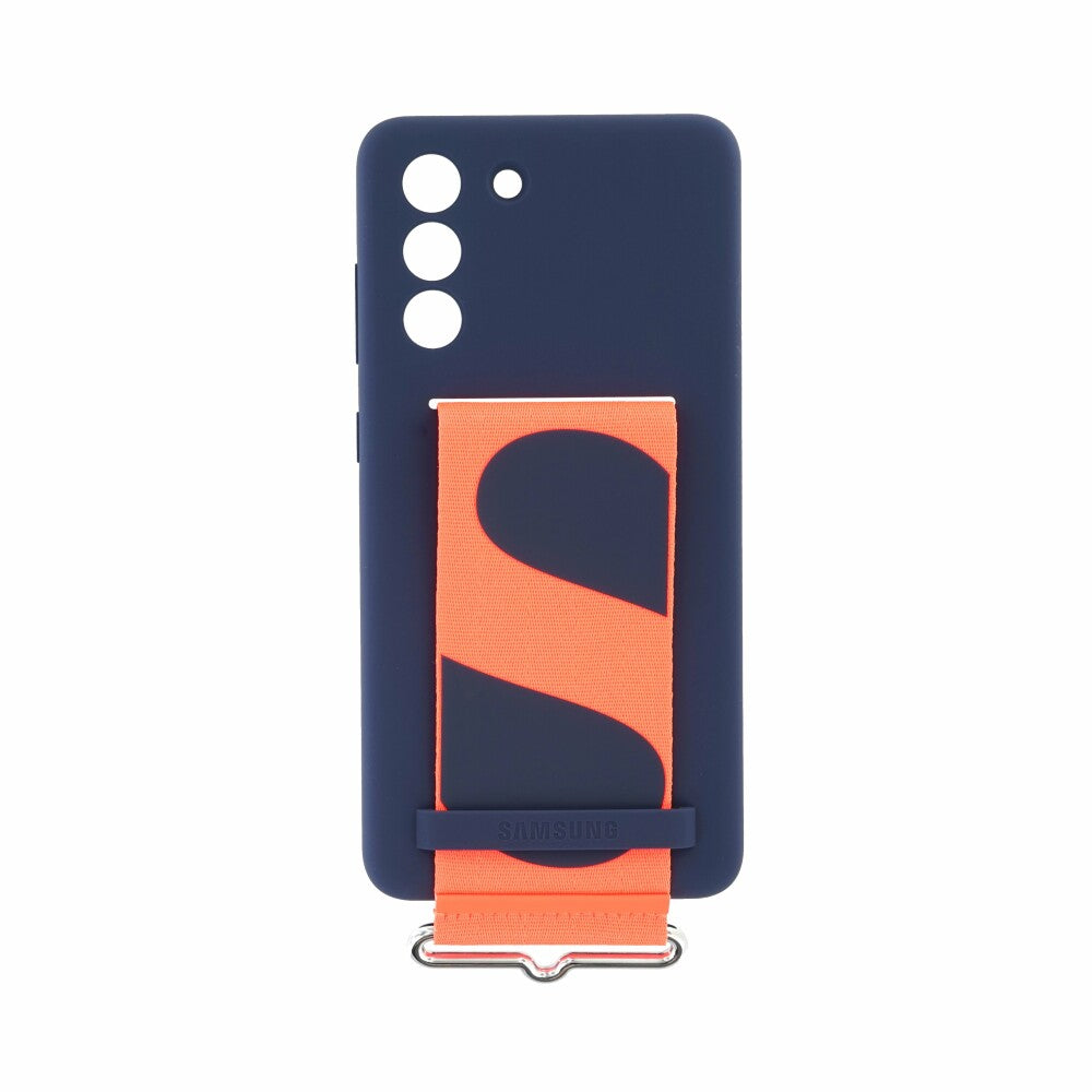 Samsung Silicone Case with Strap Galaxy S21 FE navy EF-GG990TNEGWW