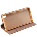 Book Case Handyhülle für Sony Xperia Z5 Gold