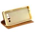 Book Case Fashion for Galaxy A3 - Gold