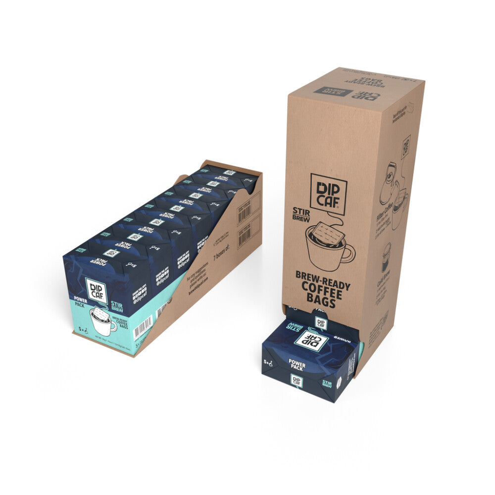 7 Stück Dipcaf Power Box 5 Stück Kaffee