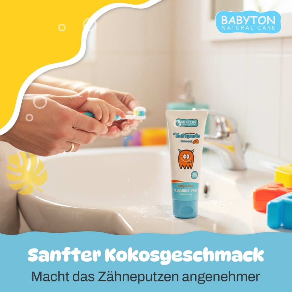 Babyton Baby- und Kinderzahnpasta, natürlich, 50 g