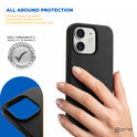 prio Silikonschutzhülle für iPhone 12/12 Pro schwarz