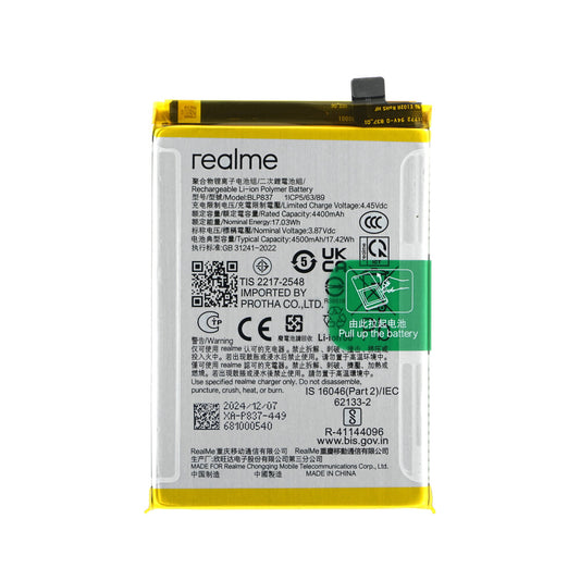 Realme Akku BLP837 RMX3081/RMX3393 Realme 8 Pro/9 Pro+