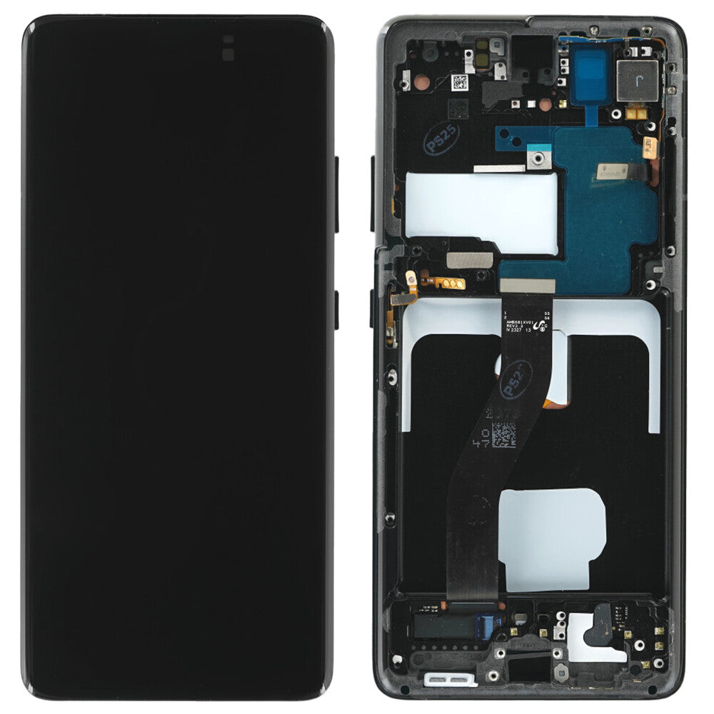 Samsung Display + Rahmen (montiert) G998B Galaxy S21 Ultra 5G Phantom black