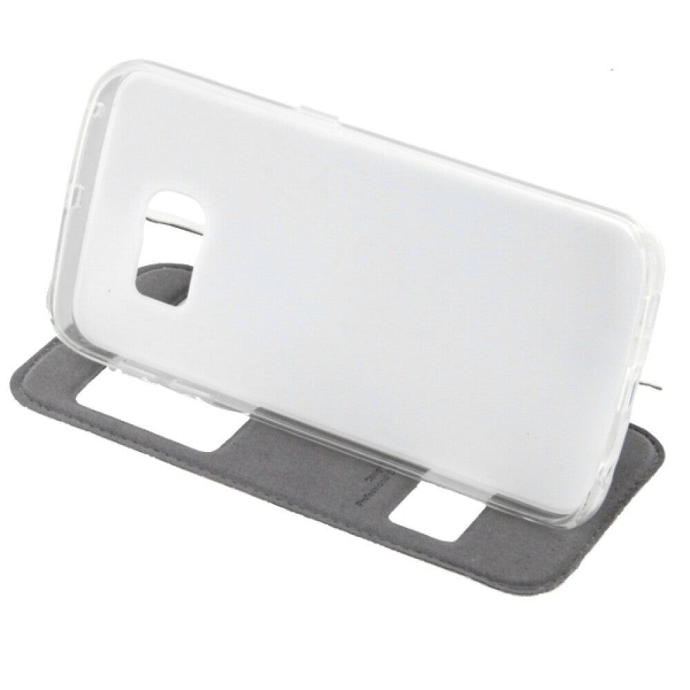 T-CASE Lux Magnet Flip Protective Case Samsung S6 Edge white