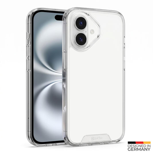 prio Schutzhülle für iPhone 16 Plus (6,7 Zoll) klar