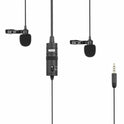 Boya BY-M1DM Dual Omnidirectional Lavalier Microphone Black