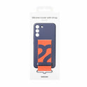 Samsung Silicone Case with Strap Galaxy S22 Plus navy blue EF-GS906TNEGWW