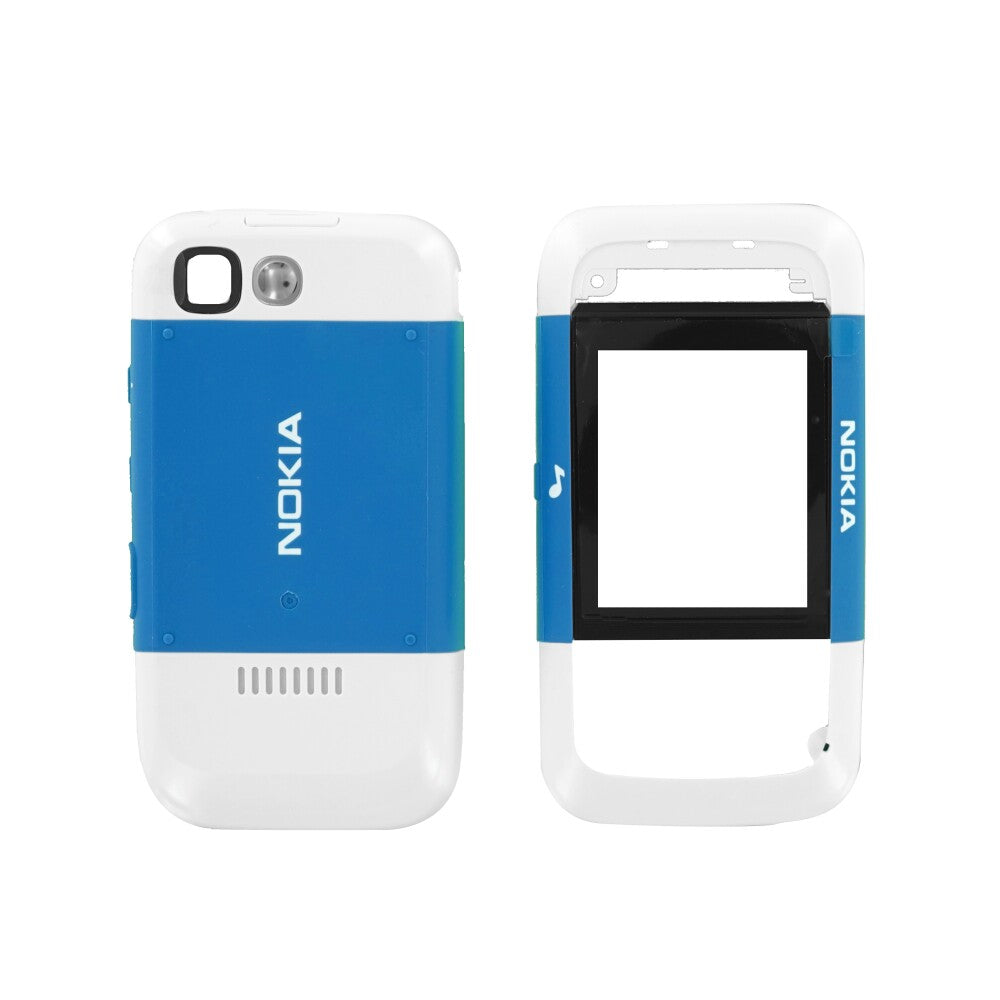 Nokia 5200 Frontcover und Backcover  / Oberschale blau