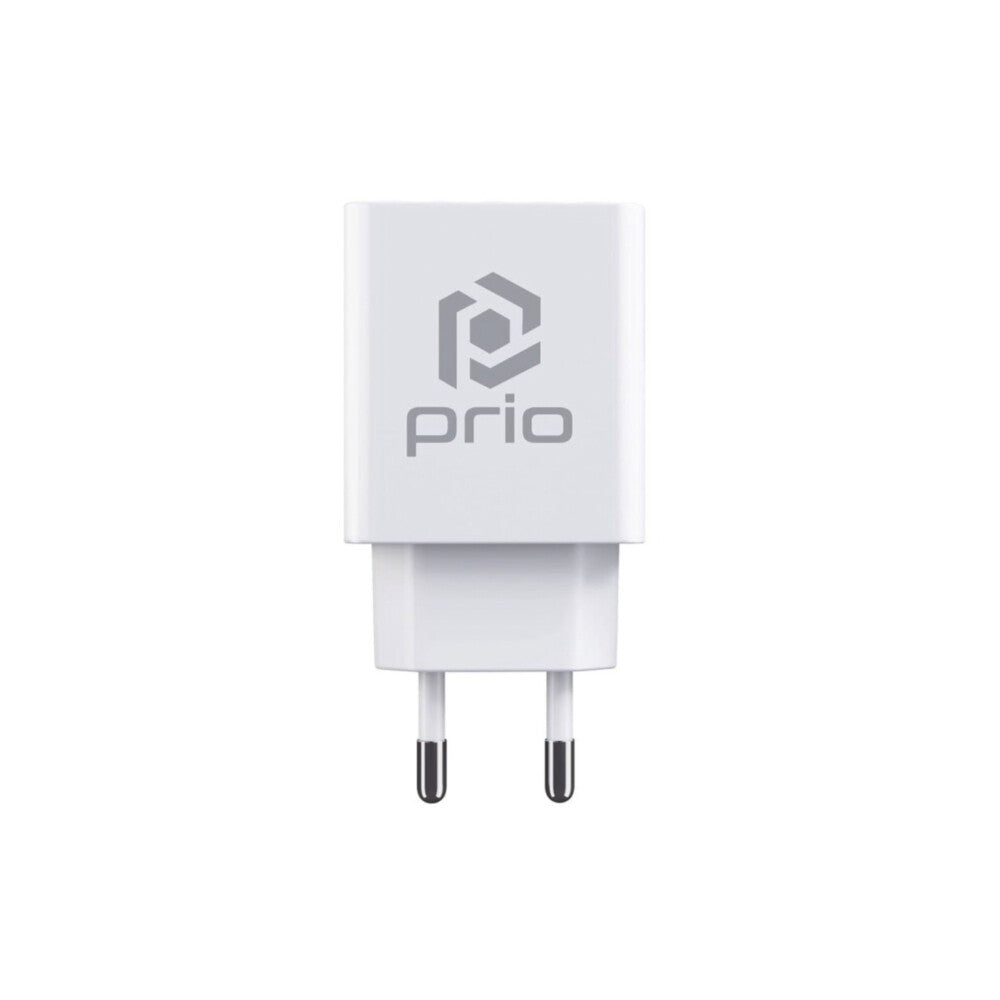 prio universal wall charger 12W/2.4A (USB A) white