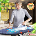 Bügelbrett, Bügeleisen Ablage, Bügelbrettbezug 36X114cm, Höhe 50-80cm, Schwarz