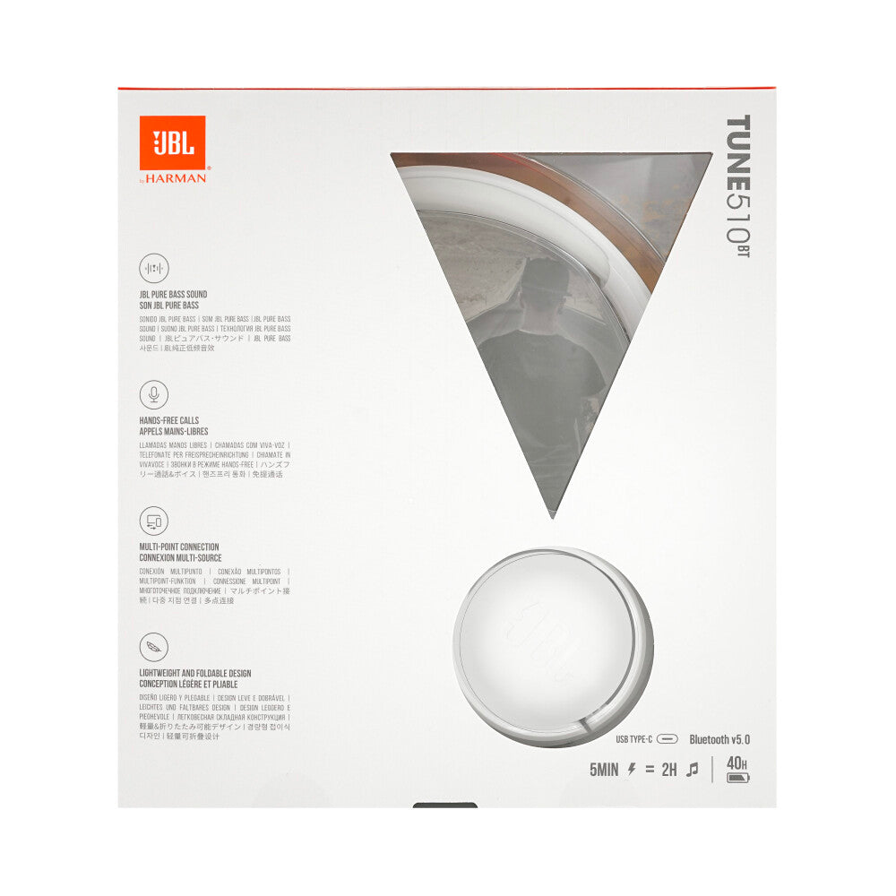 JBL Tune 510BT overhead headset white