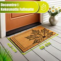Decovetro Paspas Yaprak Desenli Kapı Önü Paspası 40 x 60 cm
