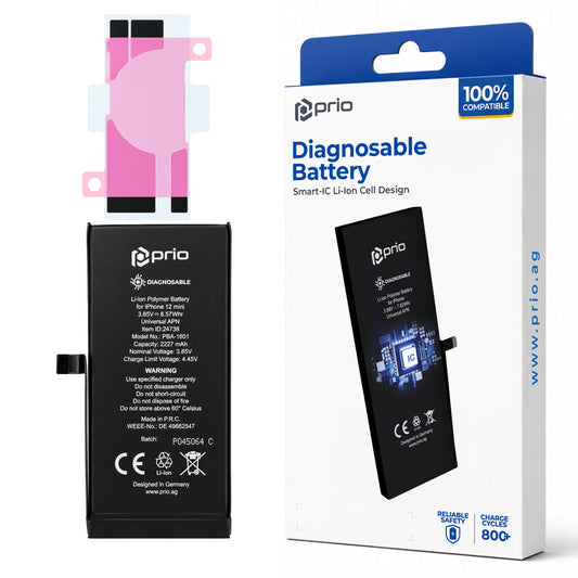 prio Diagnosefähiger Akku für iPhone 12 mini