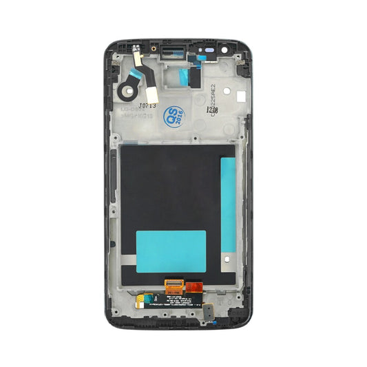 LG G2 D802 Display LCD-Frontabdeckung / Cover schwarz