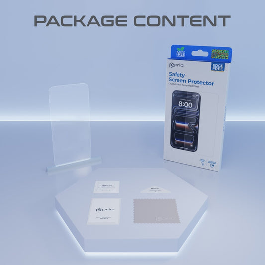 prio Displayschutzfolie aus gehärtetem Glas für Samsung S26+ klar