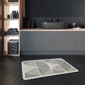 Miqna 2-tlg. rutschfestes Badteppich Set , waschbar (60x100 & 50x60 cm)