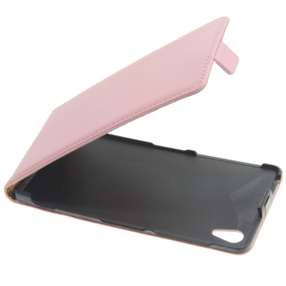 Slim Leder Flip Hülle für Sony Z2 pink 4250710552825