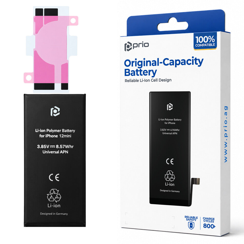 prio Batteriezelle für iPhone 12 mini (ohne Flex-Kabel)