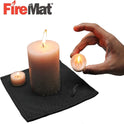 FireMat Black Edition - feuerfeste Unterlage, Größe:19x19cm
