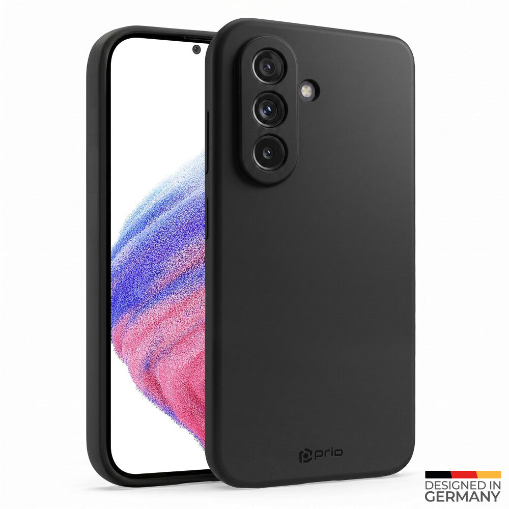 prio Silikonschutzhülle für Samsung S22 Ultra schwarz