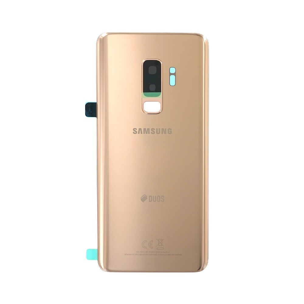 Original für Samsung Galaxy S9+ Duos G965F DS Akkufachdeckel Gold GH82-15660E