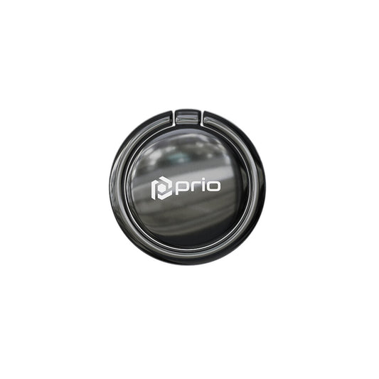 prio metal cell phone ring glossy black