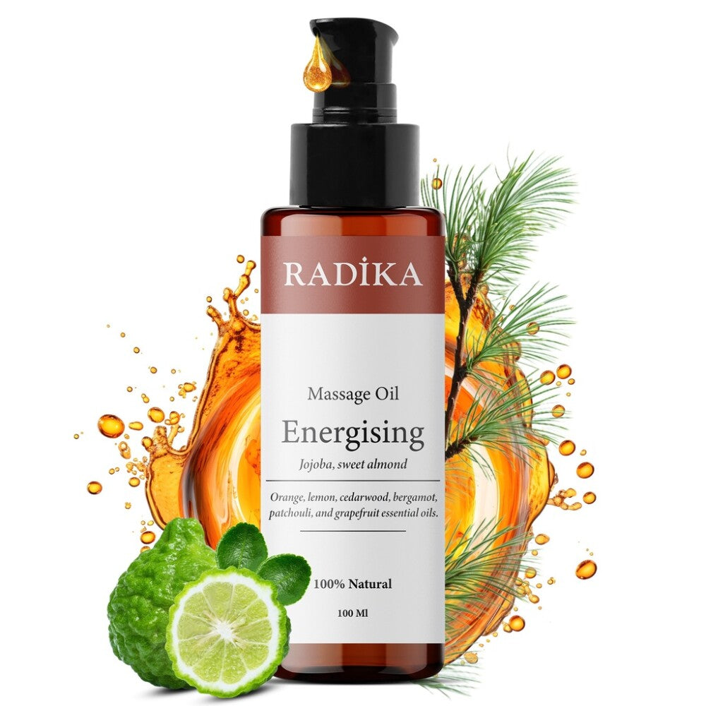 Massageöl, Energetisierendes Massage-Öl, 100% Rein, BIO, natürlich, 100 ml