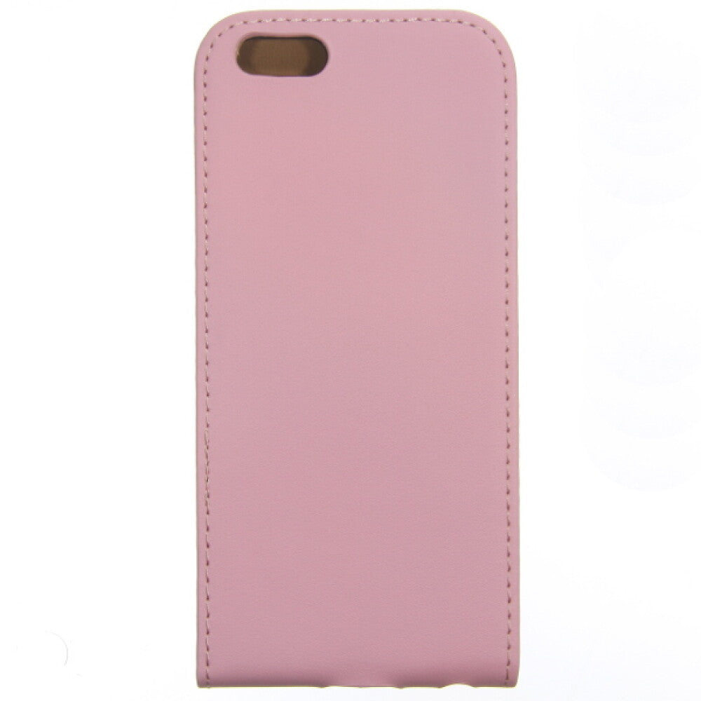 Slim Leder Flip Hülle iPhone 6, 6s pink 4250710555383