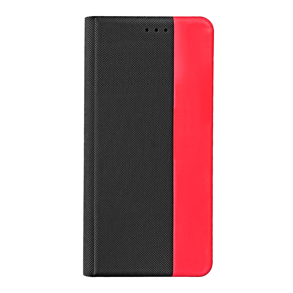 prio Book Case Fashion for Samsung A72 5G black-red