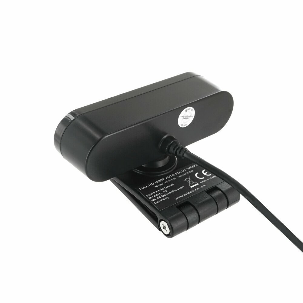 prio Full HD 1080P Autofokus Webcam schwarz
