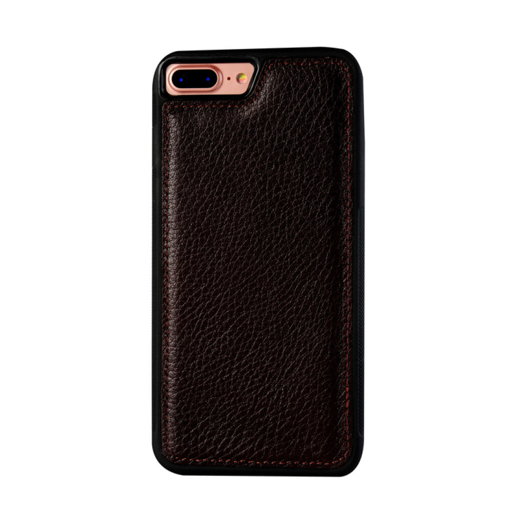 Genuine leather protective case for iPhone 6 / 6s Plus - bred claret red