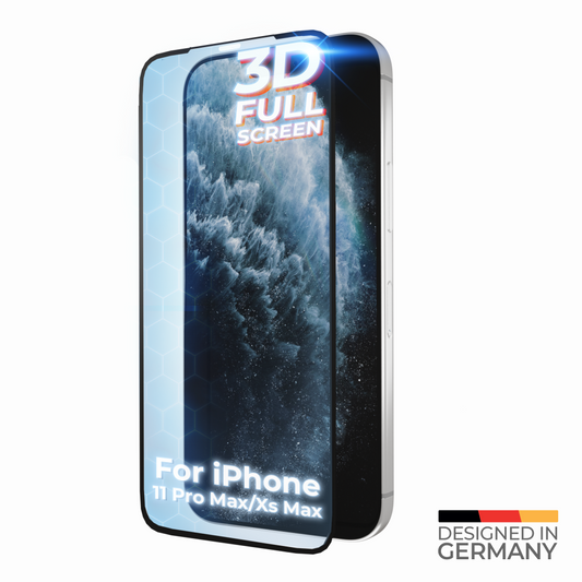 prio 3D Displayschutzglas für iPhone 11Pro Max/XS Max schwarz