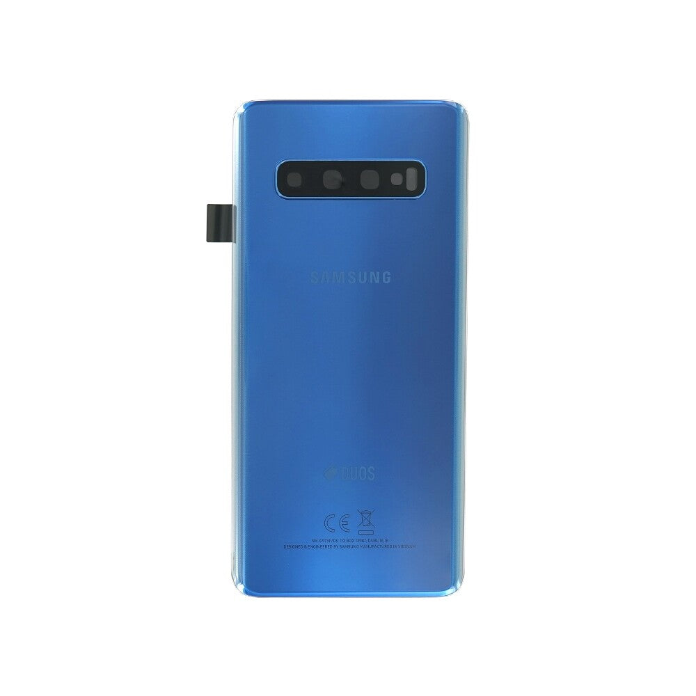 Samsung Akkufachdeckel / Cover G973F/DS Galaxy S10 Duos blau GH82-18381C