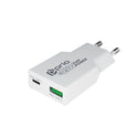 prio Ladegerät GaN POWER 25W PD PPS (USB C)+QC 3.0 (USB A) weiß