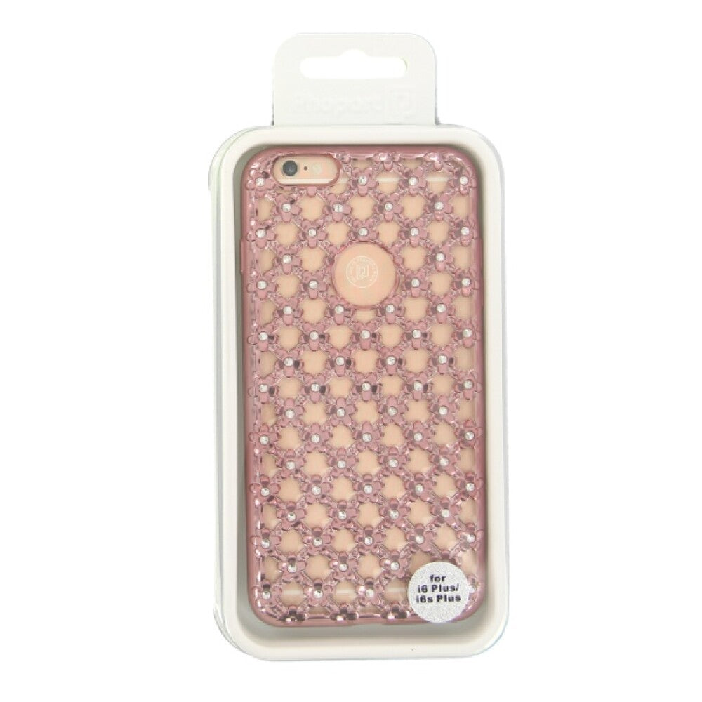 Silicone Case Diamond Iphone 6 Plus rose