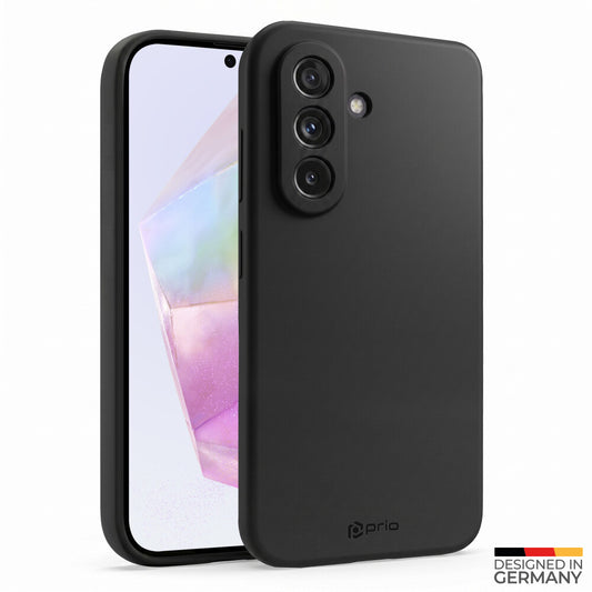 prio Liquid Silicone Case für Samsung A35 schwarz