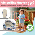 Kokopatik Organic Baumwolle Baby Hausschuhe rutschfest Neugeborene Mondruf