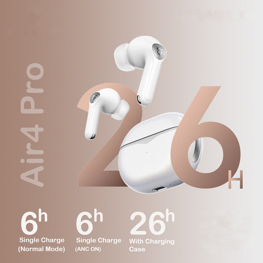 SoundPEATS Air4 Pro wireless earbuds white