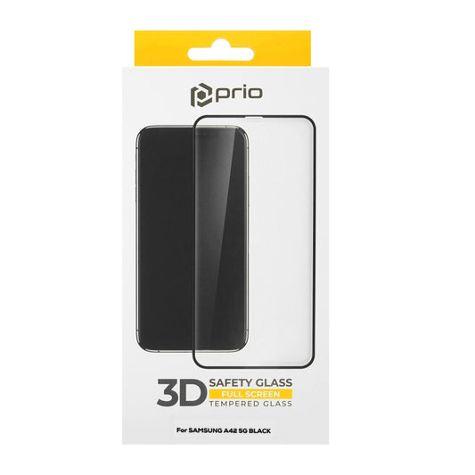 prio 3D screen protector glass for Samsung A42 5G black