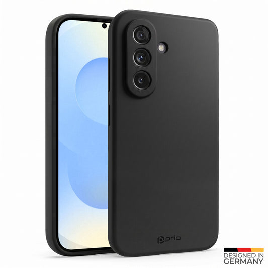 prio Liquid Silicone Case für Samsung S25+ schwarz