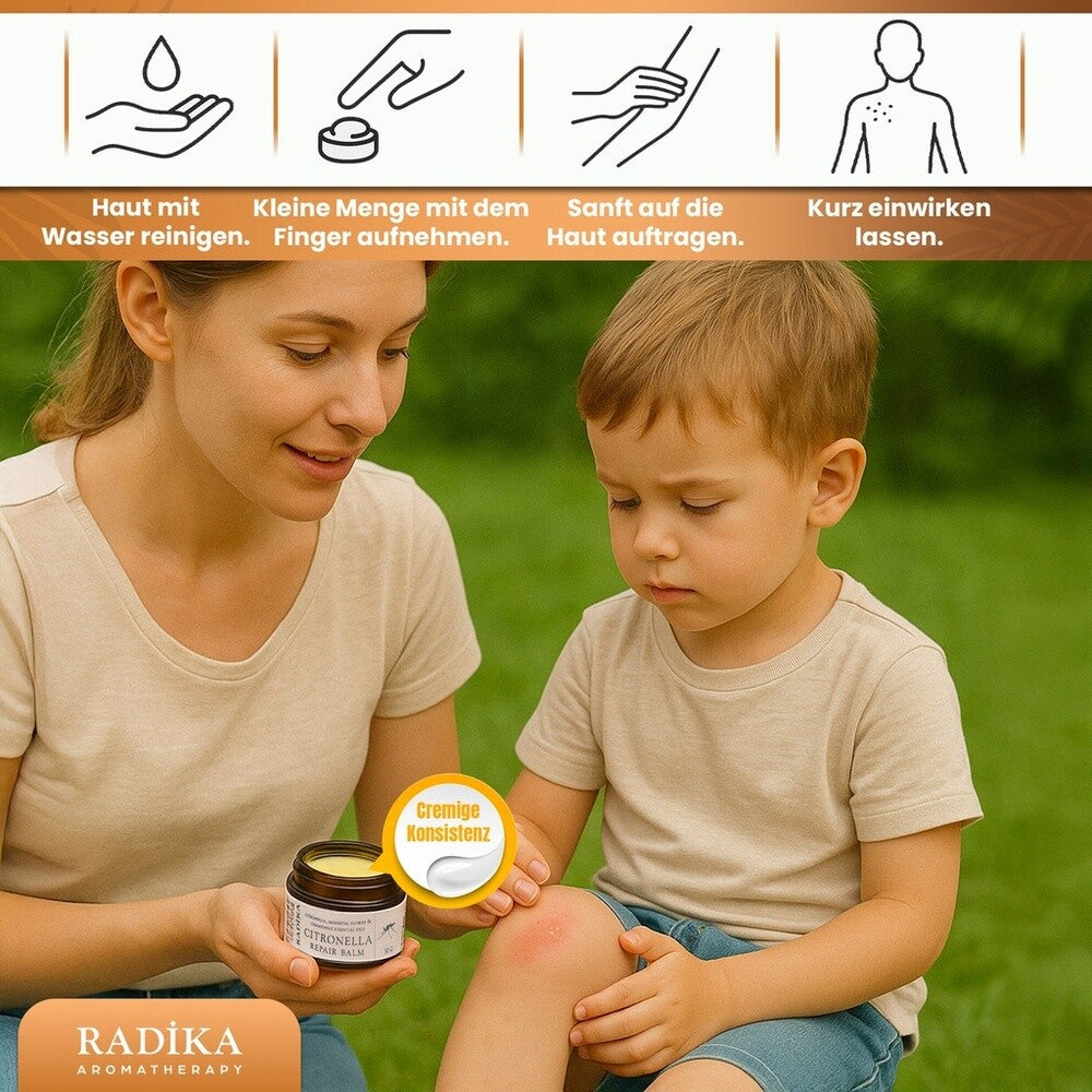 Citronella Repair Balsam natürliche Mückenstich- und Juckreizsalbe, BIO, 30 g