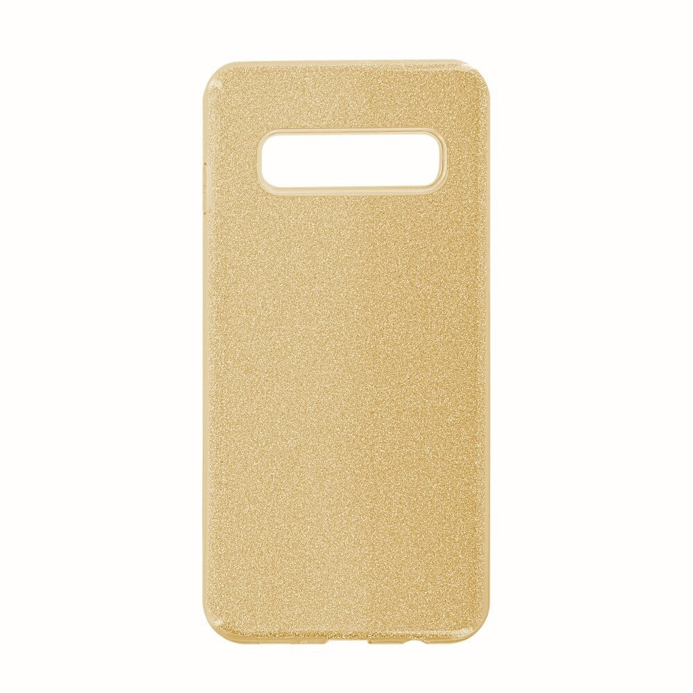 Silicone Protective Case Glittery for Samsung Galaxy S10 gold